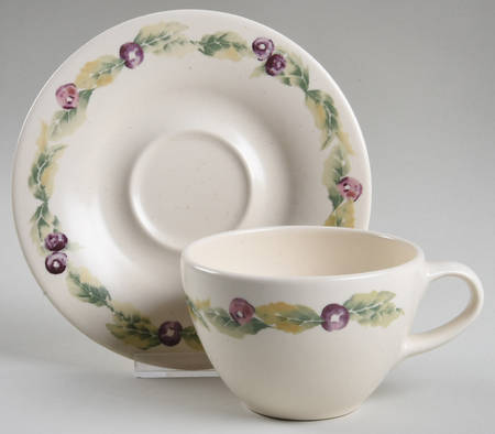 Jamberry Flat Cup & Saucer Set