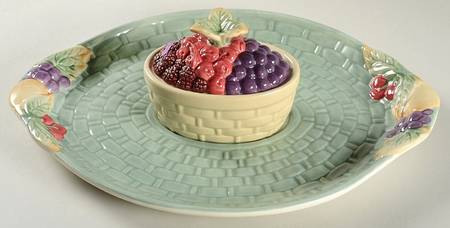 Jamberry 3 Pc Chip/Dip Set (Chip Base & Dip Bowl W/Lid)