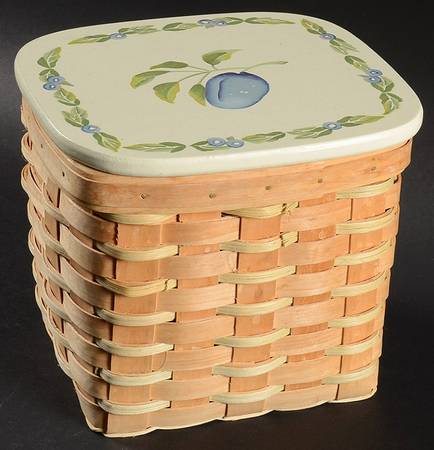 Jamberry Wicker Basket & Wood Lid