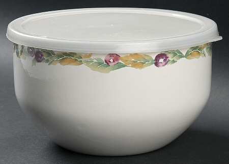 Jamberry 7" Metal Bowl & Plastic Lid