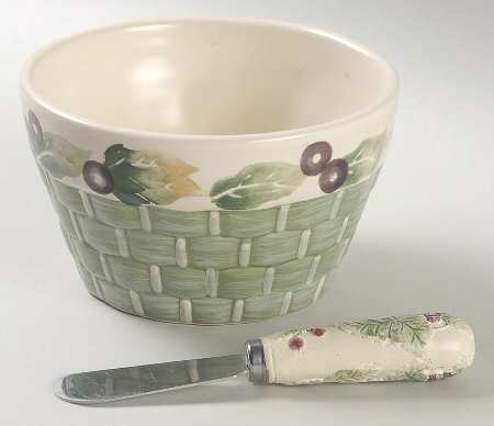 Jamberry Dip Bowl & Spreader Set