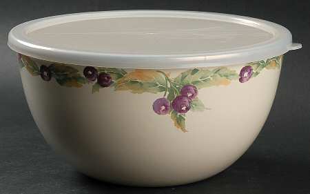 Jamberry 8.75" Metal Mixing Bowl & Plastic Lid