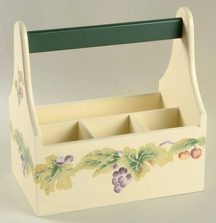 Jamberry Wood Silverware/Napkin Caddy