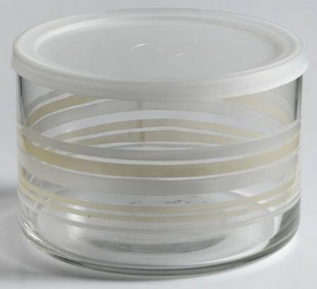Cappuccino Small Glassware Storage Jar & Lid