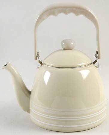 Cappuccino Metal Kettle & Lid