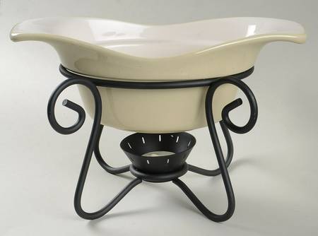Cappuccino Gravy Server W/Metal Stand