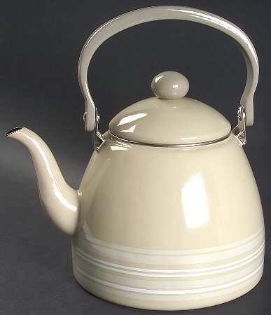 Cappuccino Metal Kettle & Lid