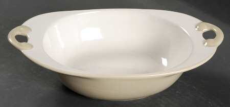 Cappuccino 11" Nesting Handled Oval Serving Bowl