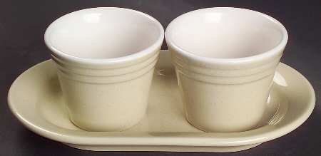 Cappuccino Herb Pots with Tray (2 Pots and 1 Tray)