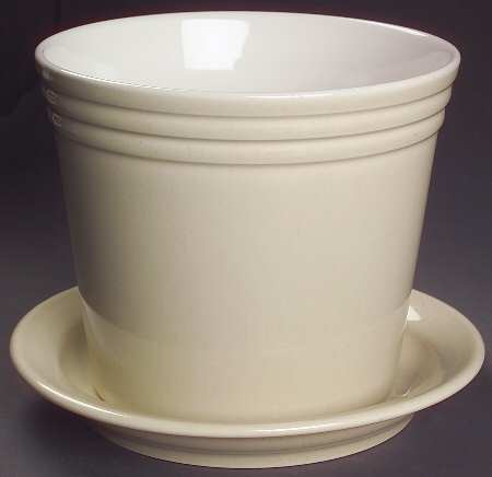 Cappuccino 6" Flower Pot & Underplate