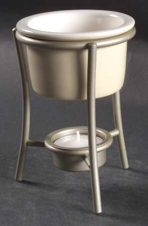 Cappuccino Butter Warmer with Metal Stand