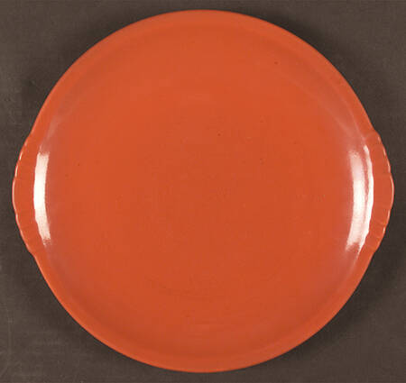 Caliente Tangerine Red (Shell Crest) Luncheon Plate