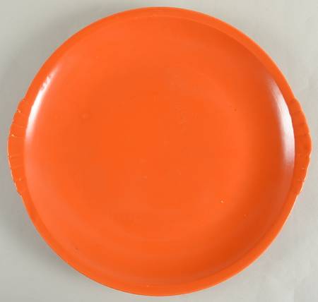 Caliente Tangerine Red (Shell Crest) 13" Chop Plate (Round Platter)