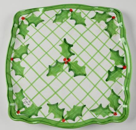 Holly Jolly Square Tray