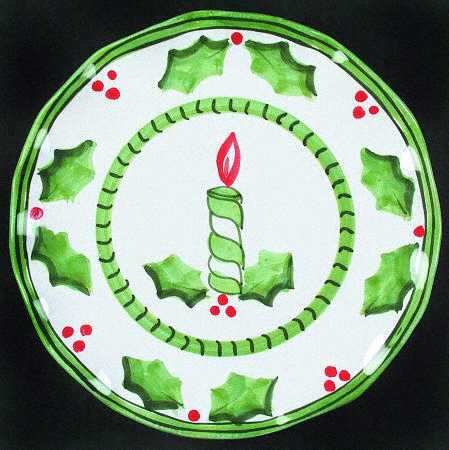 Holly Jolly Accent Salad Plate