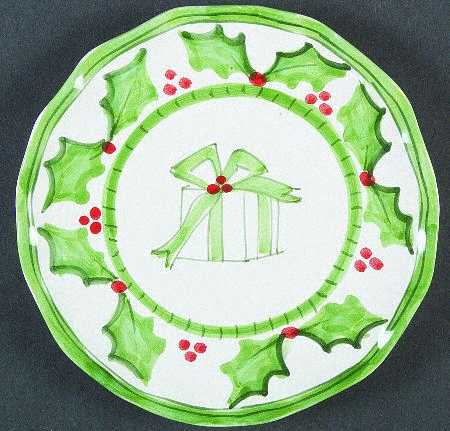 Holly Jolly Accent Salad Plate