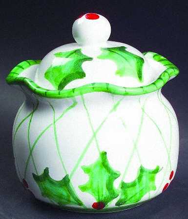 Holly Jolly Sugar Bowl & Lid