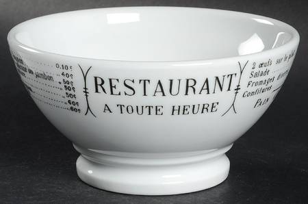 Brasserie Cafe Au Lait Bowl by Pillivuyt