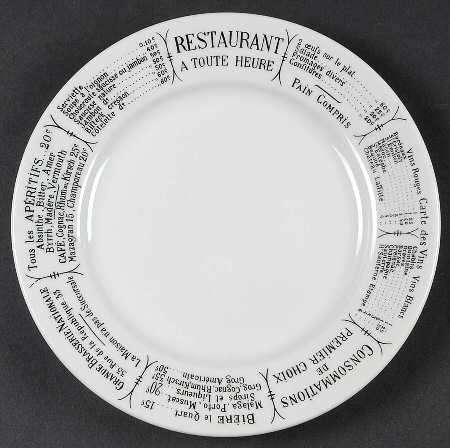 Brasserie Luncheon Plate by Pillivuyt