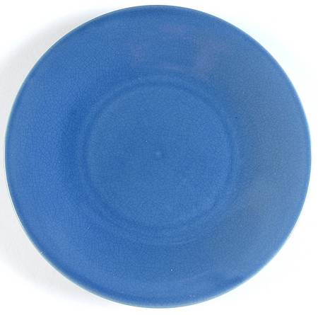 Crackle Blue Salad Plate