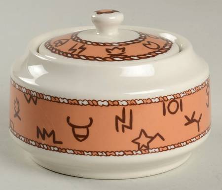 Cow Camp Sugar Bowl & Lid