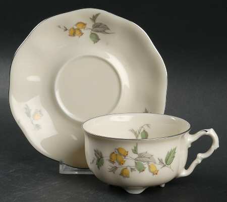 PIR163 Footed Cup & Saucer Set