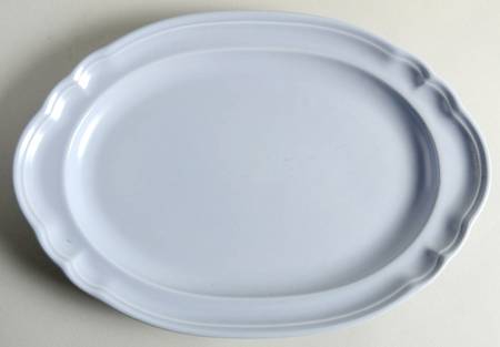 Color Medley Blue Matte 13" Oval Serving Platter