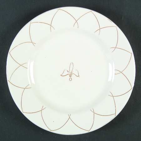 Etchings Vanilla Salad Plate