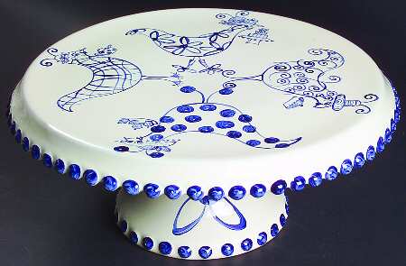 Four Sisters 11" Diameter Pedestal Cake Stand