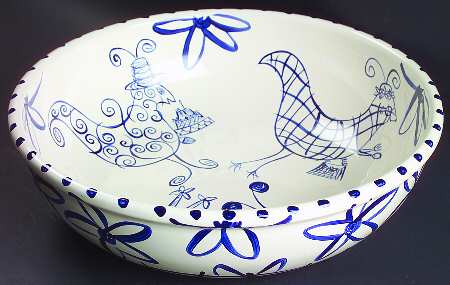 Four Sisters 14" Large Salad Serving Bowl