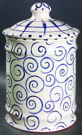 Four Sisters Large Canister & Lid