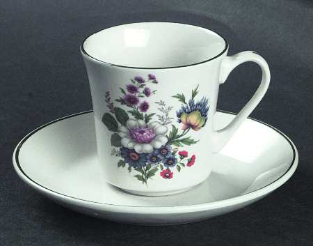PNT8 Flat Demitasse Cup & Saucer Set