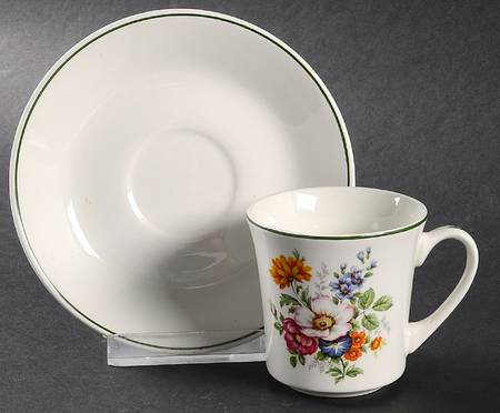 PNT8 Footed Demitasse Cup & Saucer Set
