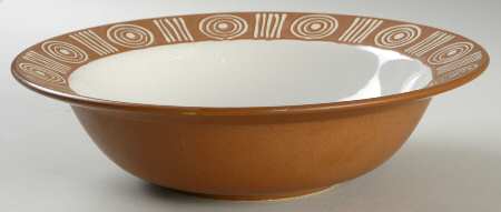Bongo (Brown) 10" Round Vegetable Bowl