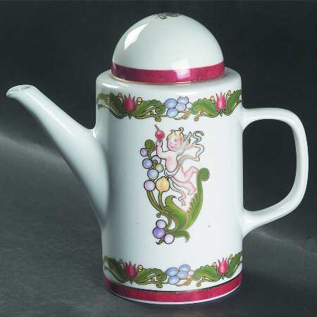Angelic Holiday Coffee Pot & Lid