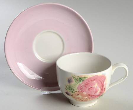 Amabel Rose Flat Cup & Saucer Set
