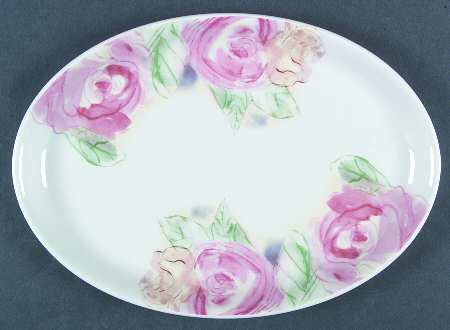 Amabel Rose 13" Oval Steak Platter