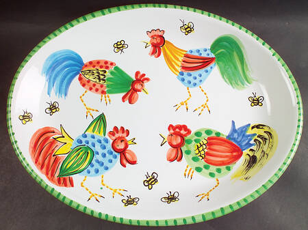 Proud Fools 19" Oval Serving Platter