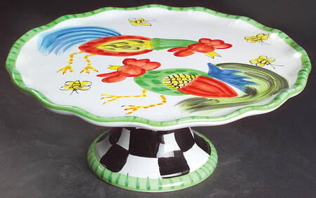 Proud Fools 11" Diameter Pedestal Cake Stand
