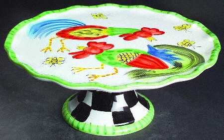 Proud Fools 11" Diameter Pedestal Cake Stand