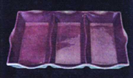 Ventosa Plum 3-Part Rectangular Divided Server