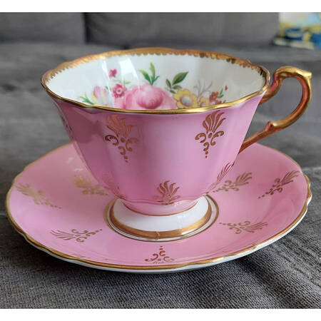 A2808-2 Footed Cup & Saucer Set