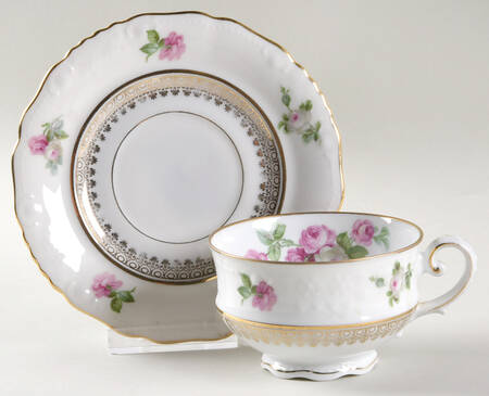 PIR65 Footed Cup & Saucer Set by Pirkenhammer