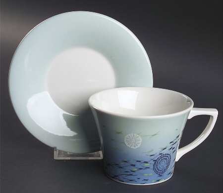 Beachcomber Flat Cup & Saucer Set
