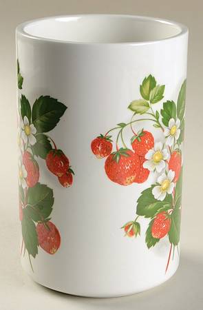 Strawberries Large Canister No Wood Lid