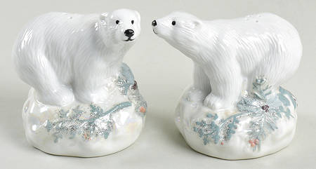 Winter Frost Sculpted Salt & Pepper Set
