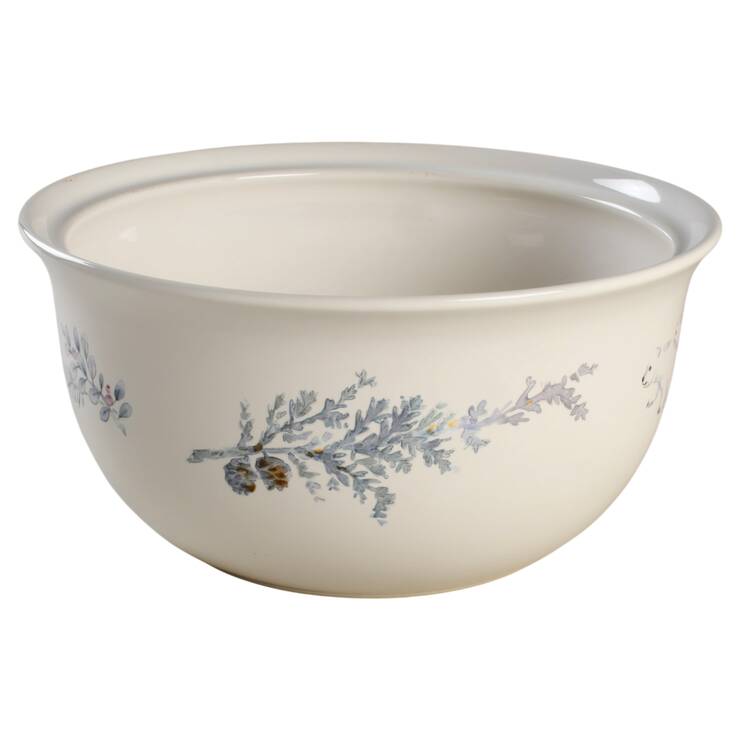 Winter Frost 3 Qt Round Casserole No Glass Lid