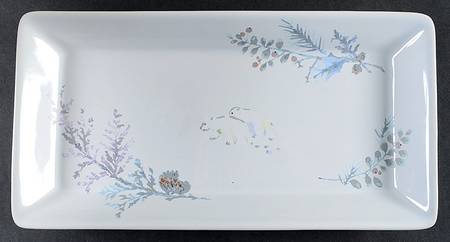 Winter Frost Rectangular Tray 11"