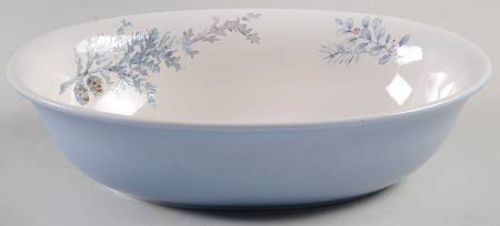 Winter Frost 10" Oval Vegetable Bowl