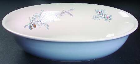 Winter Frost 12" Oval Vegetable Bowl